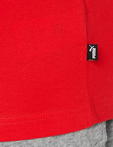 Puma Essentials SS M tee Camiseta de Manga Corta, Hombre, Rojo Red, S