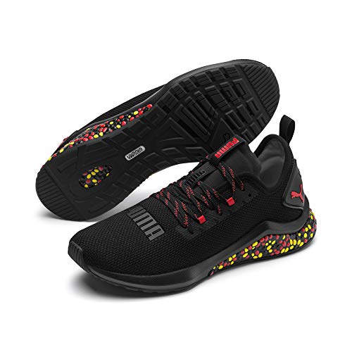 Puma Hybrid NX, Zapatillas de Running para Hombre, Negro Black-High Risk Red-Blazing Yellow, 44 EU