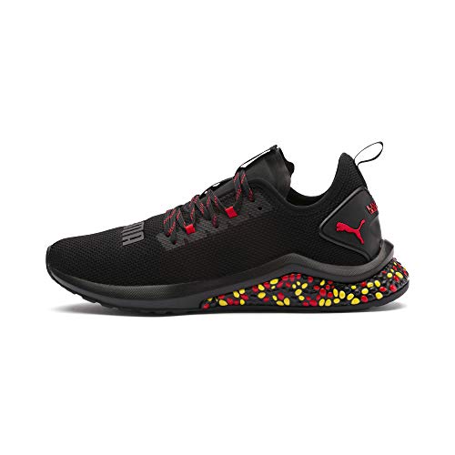 Puma Hybrid NX, Zapatillas de Running para Hombre, Negro Black-High Risk Red-Blazing Yellow, 44 EU