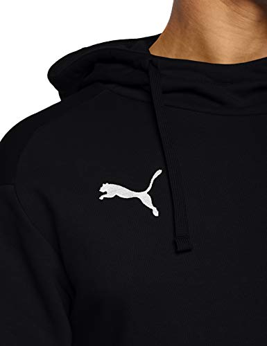 Puma Liga Casuals Hoody Sudadera con Capucha, Hombre, Negro Black White, 3XL