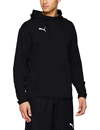 Puma Liga Casuals Hoody Sudadera con Capucha, Hombre, Negro Black White, 3XL