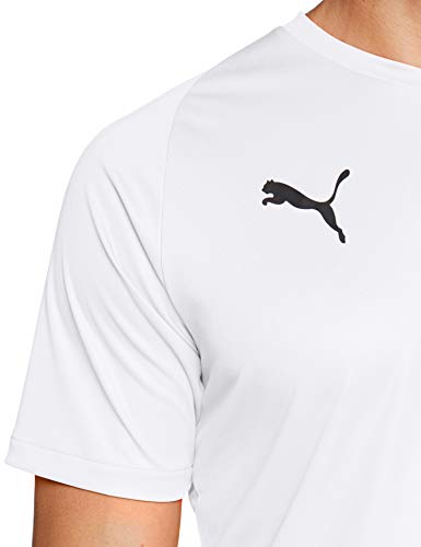 PUMA Liga CR H Camiseta de Manga Corta, Hombre, Blanco (White/Black), M