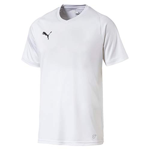 PUMA Liga CR H Camiseta de Manga Corta, Hombre, Blanco (White/Black), M