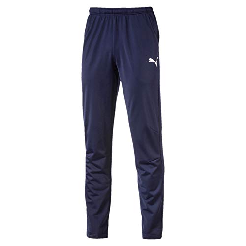 Puma Liga Training Pant Core Pantalones, Hombre, Azul (Azul Oscuro Blanco), M