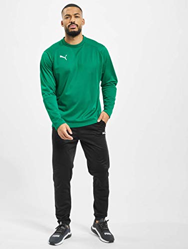 PUMA Liga Training Sweat Sudadera, Hombre, Verde (Pepper Green/White), S