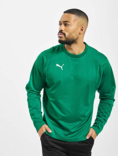 PUMA Liga Training Sweat Sudadera, Hombre, Verde (Pepper Green/White), S