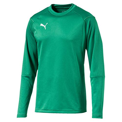 PUMA Liga Training Sweat Sudadera, Hombre, Verde (Pepper Green/White), S