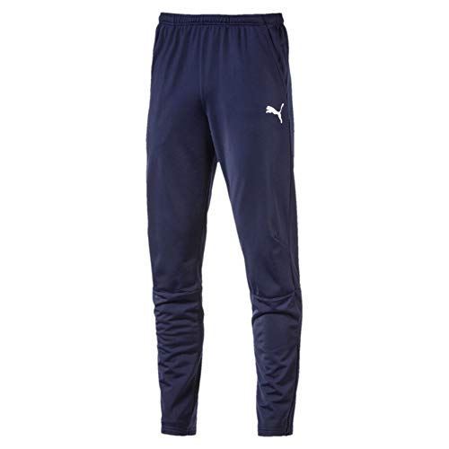 Puma Liga Trainings Pantalones, Hombre, Azul (Peacoat White), M