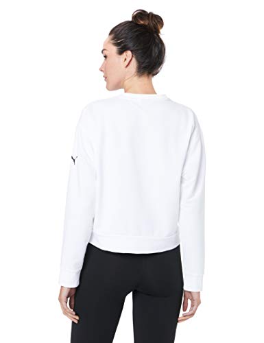 PUMA Modern Sport Crew Sweat Sudadera, Mujer, White, M