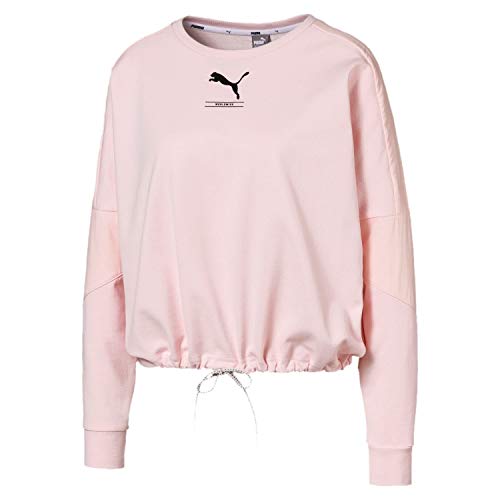 PUMA Nu-Tility Crew Sweat Sudadera, Mujer, Rosewater, M