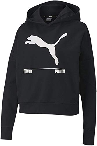 Puma Nu-tility HDY W Sudadera con Capucha, Mujer, Negro Black, L