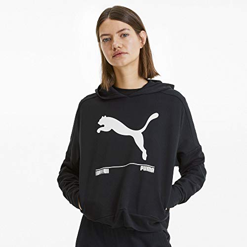 Puma Nu-tility HDY W Sudadera con Capucha, Mujer, Negro Black, M