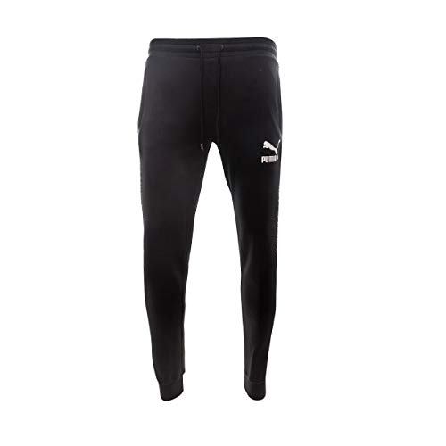 PUMA Pantalone UOMO T7 Track Pants 595268.61 (M - 61 Black-Repeat Logo)