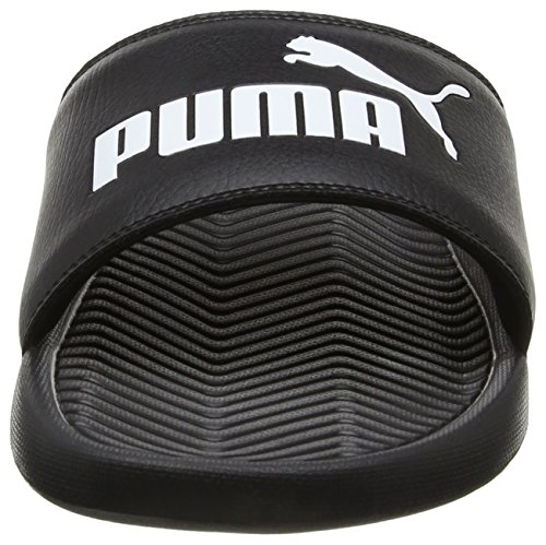 PUMA Popcat, Sandalias deslizantes para Hombre, Negro (Black/Black/White), 47 EU