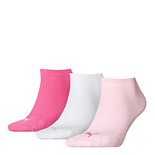 Puma PUMA UNISEX SNEAKER PLAIN 3P, Calcetines Unisex adulto, pack de 3, Rosa (Pink Lady 422), 35/38 (Talla del fabricante: 035)