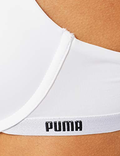 Puma Push-up Bra 1p Ecom Sujetador con Aros para Mujer, Blanco (White 300), 85B (Talla Fabricante :70B)