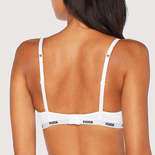 Puma Push-up Bra 1p Ecom Sujetador con Aros para Mujer, Blanco (White 300), 85B (Talla Fabricante :70B)