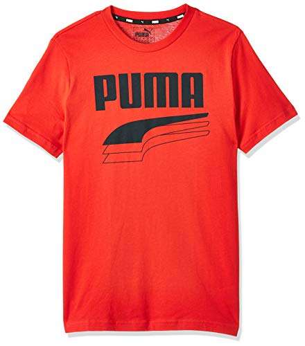 Puma Rebel Bold tee B Camiseta, Unisex niños, High Risk Red, 140