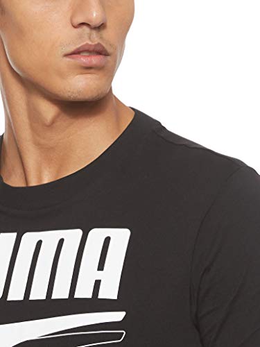 PUMA Rebel Bold tee Camiseta, Hombre, Black White, M