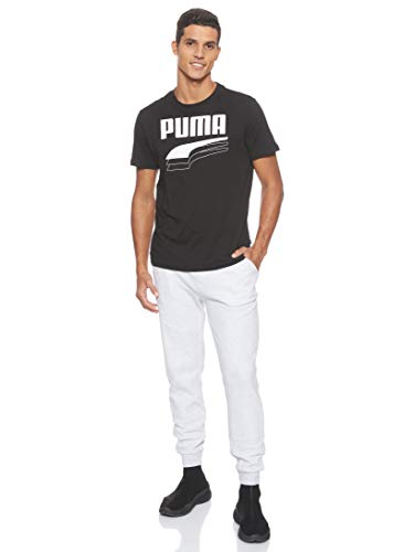 PUMA Rebel Bold tee Camiseta, Hombre, Black White, M