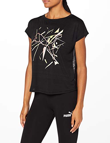 PUMA Shift Versatile tee Camiseta, Mujer, Black, XL