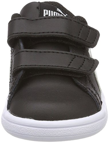 Puma Smash V2 L V Inf, Zapatillas Unisex Niños, Negro Black White, 20 EU