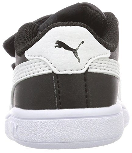 Puma Smash V2 L V Inf, Zapatillas Unisex Niños, Negro Black White, 20 EU