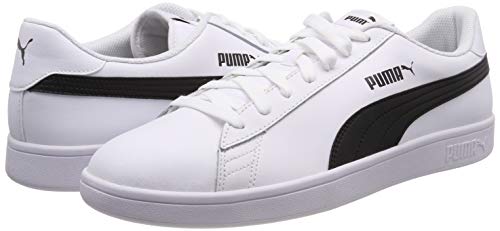 PUMA Smash V2 L, Zapatillas para Hombre, Blanco White Black, 39 EU