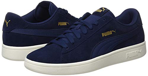 PUMA Smash V2, Zapatillas para Hombre, Azul (Peacoat Team Gold/Whisper White), 42 EU