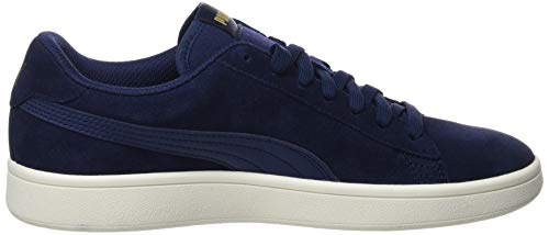 PUMA Smash V2, Zapatillas para Hombre, Azul (Peacoat Team Gold/Whisper White), 42 EU