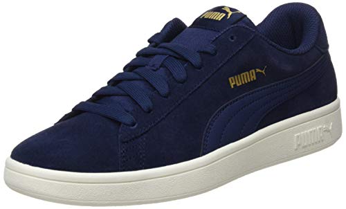 PUMA Smash V2, Zapatillas para Hombre, Azul (Peacoat Team Gold/Whisper White), 42 EU