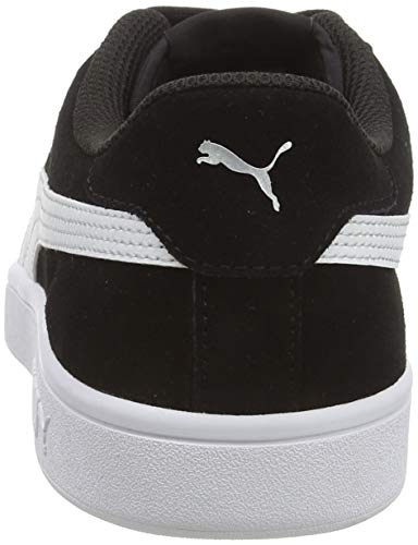 PUMA Smash V2, Zapatillas para Hombre, Negro Black White Silver, 43 EU