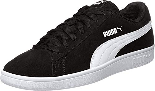 PUMA Smash V2, Zapatillas Unisex-Adulto, Negro Black White Silver, 40 EU