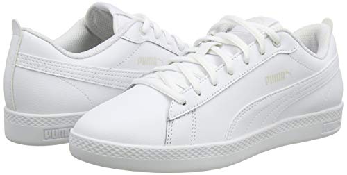 PUMA Smash WNS V2 L, Zapatillas para Mujer, Blanco White White, 37 EU