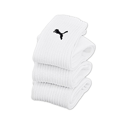 Puma Sport 3P, Calcetines de Deporte Para Hombre, Pack de 3, Blanco, 43-46