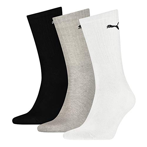 Puma Sports Socks - Calcetines de deporte para hombre, multicolor, talla 47-49, 3 unidades