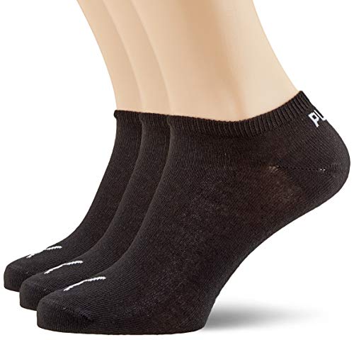 Puma Sportsocken Invisible 3P, Calcetines Unisex adulto, pack de 3, Negro (Black 200), 35/38 (Talla del fabricante: 035)