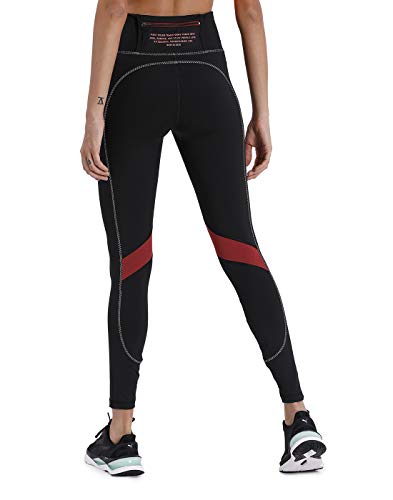 PUMA The First Mile Eclipse Tight Mallas Deporte, Mujer, Black-Burnt Russet, L