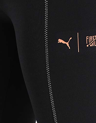 PUMA The First Mile Eclipse Tight Mallas Deporte, Mujer, Black-Burnt Russet, L