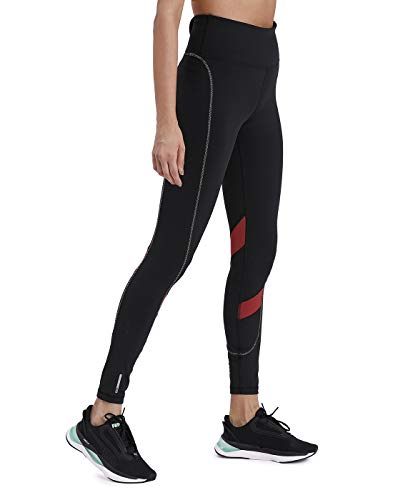 PUMA The First Mile Eclipse Tight Mallas Deporte, Mujer, Black-Burnt Russet, XS