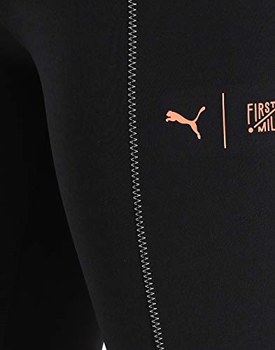 PUMA The First Mile Eclipse Tight Mallas Deporte, Mujer, Black-Burnt Russet, XS