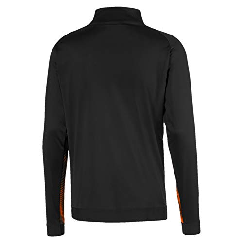 Puma Valencia CF Stadium Jacket Chaqueta De Entrenamiento, Hombre, Negro Black-Vibrant Orange, L