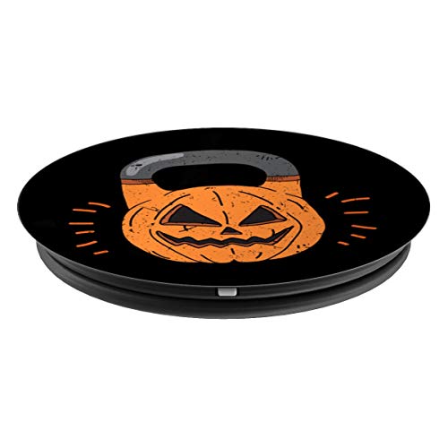 Pumpkin Kettlebell Halloween Truco o trato Clase Gimnasia PopSockets Agarre y Soporte para Teléfonos y Tabletas