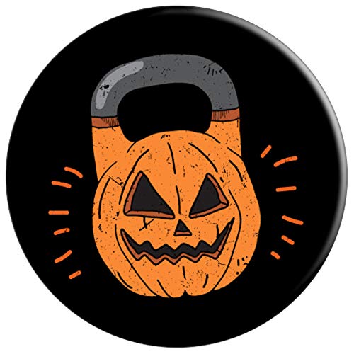 Pumpkin Kettlebell Halloween Truco o trato Clase Gimnasia PopSockets Agarre y Soporte para Teléfonos y Tabletas