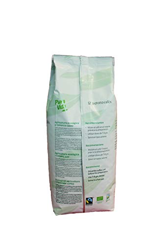 Pura Vida Café Ecológico y Comercio Justo en Grano 100% Arábica - 1000 gr