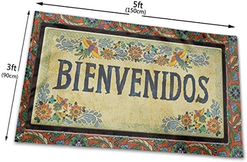 QiangQ Bandera Garden Flag Patry Flag Outdoor Flag Weather Resistant Apache Mills Bienvenidos Garden Flag Game Flag 3 X 5 Ft