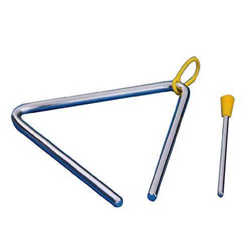 qinlee Niños de música de precoz. juguete Triangle Instrumentos de percusión Triángulo Instrumento Hierro 4 inches Mir Striker