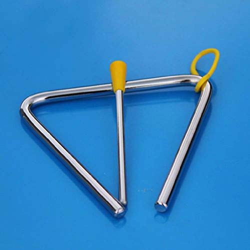 qinlee Niños de música de precoz. juguete Triangle Instrumentos de percusión Triángulo Instrumento Hierro 4 inches Mir Striker