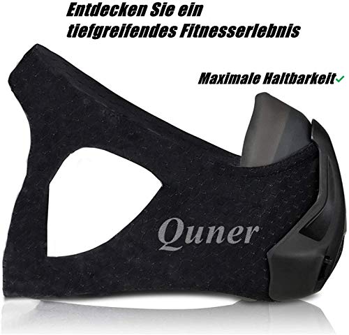 QISE Máscara de Entrenamiento Resistencia Respiración Oxígeno Sport Fitness Máscara 48 Niveles de Resistencia a la respiración e imitar el Entrenamiento a Gran Altura para Correr Ciclismo Fitness