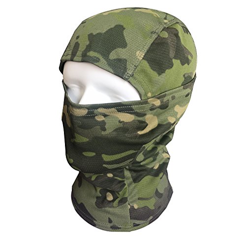 QMFIVE Pasamontañas Máscara Camuflage Cara Completa Militar Táctico Capucha De Ninja Caza Ciclismo Máscara Camuflaje